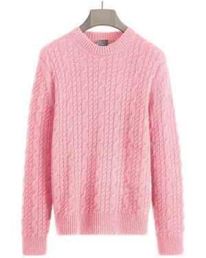 Dior Cable-Knit Jumper - Pink