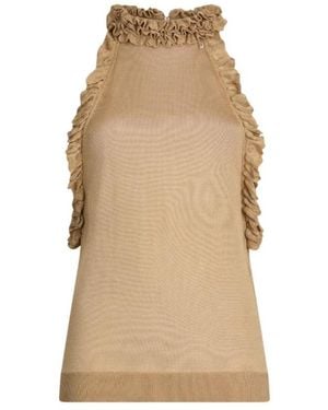 Liu Jo Knitted Tank Top - Natural
