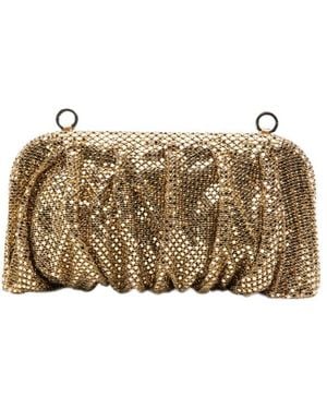 Benedetta Bruzziches Draped Clutch - Natural