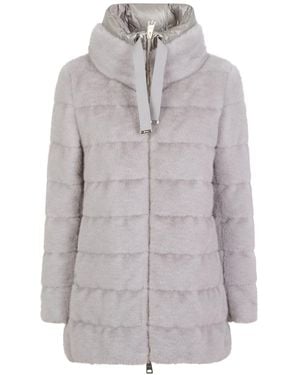 Herno Long-Sleeved Down Jacket - Grey