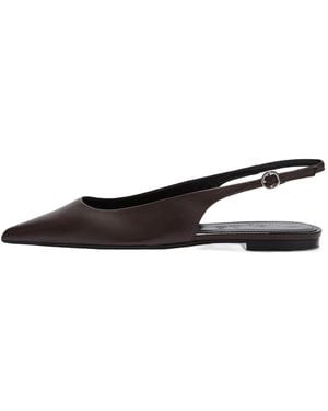 Aeyde Annora Slingback Flats - White