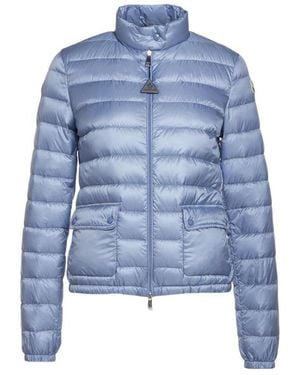 Moncler Cropped Quilted Zipped Jacket - Blue