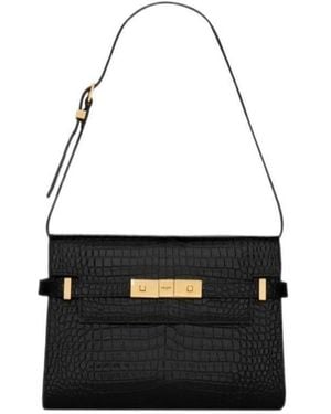 Saint Laurent Manhattan Small Shoulder Bag - Black