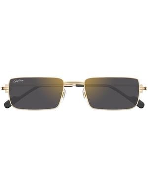 Cartier Rectangular Frame Sunglasses - White