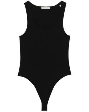 Entire studios Scoop-Neck Bodysuit - Black