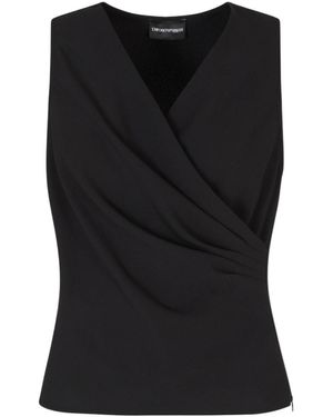 Emporio Armani Sleeveless Top - Black