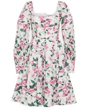 Emilia Wickstead Yasmina Floral Cotton Minidress - White