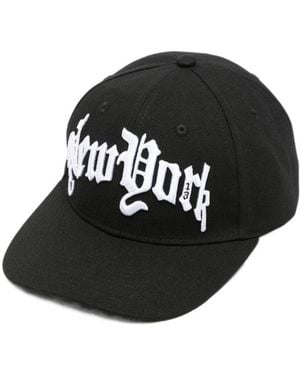 R13 New York-Embroidered Cap - Black