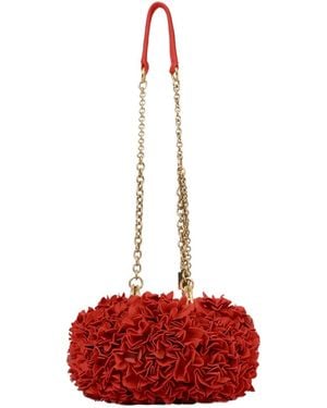 Chloé Flower Chain Shoulder Bag - Red