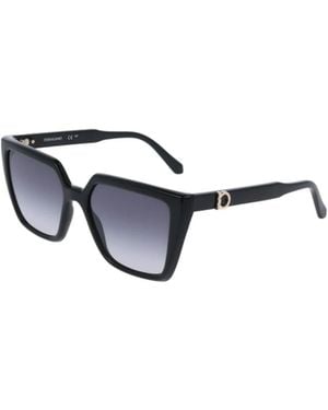 Ferragamo Ferragamo Eyewear Square Frame Sunglasses - White