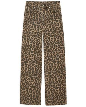 Anine Bing Print Casual Pants - Natural