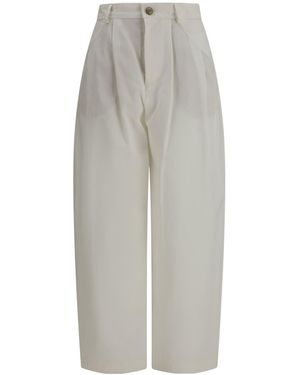 Brunello Cucinelli Barrel-Fit Pocket Jeans - Grey