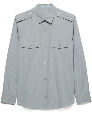Prada Cotton Poplin Shirt - Grey