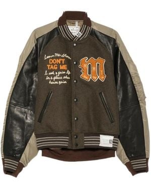 Maison Mihara Yasuhiro Embroidered Paneled Jacket - Green