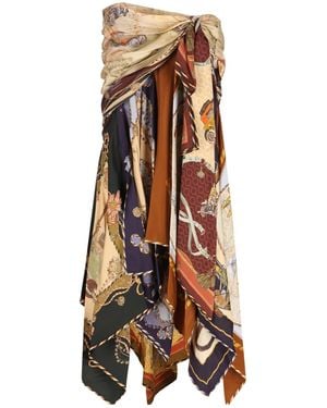 Zimmermann Asymmetrical Skirt - Multicolor