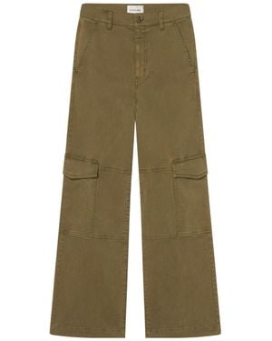 FRAME Twill Cargo Pants - Green
