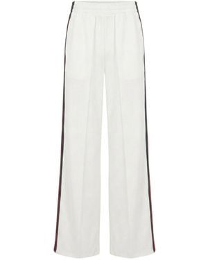 Gucci Rib Cotton Jersey Leisure Pants With Web - White