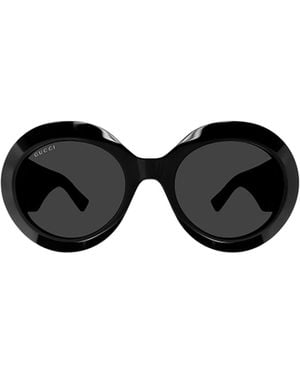 Gucci Eyewear Round Frame Sunglasses - Black