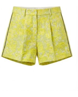 Sportmax Waistband Loop Shorts - Yellow