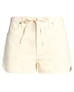 Rag & Bone Light-Colored Denim Shorts - Natural