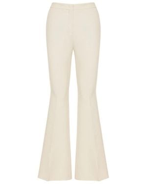 Etro Wool-Blend Flared Pants - White