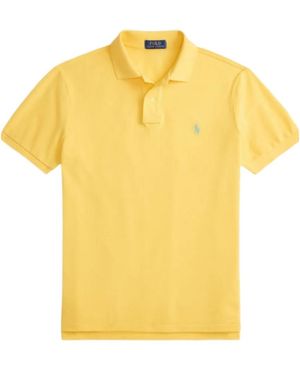 Polo Ralph Lauren Ribbed Polo Shirt - Yellow