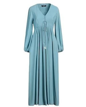 Weekend by Maxmara Solid Flared Dress - Blue