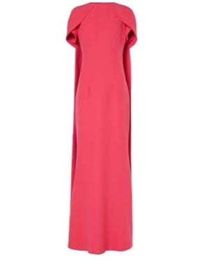 Safiyaa Ginkgo Caped Gown - Pink