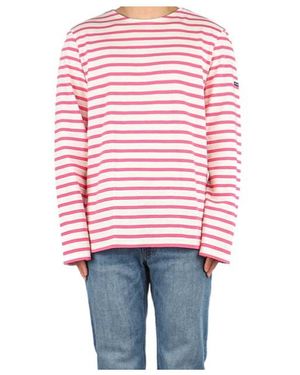 Saint James Striped T-Shirt - Red