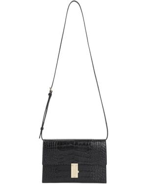 Tom Ford Mia Crocodile-Effect Leather Mini Bag - White