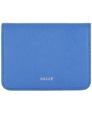 Bally Logo Details Wallet - Blue