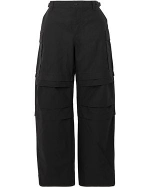 Wardrobe NYC Cotton Cargo Trousers - Black
