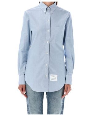 Thom Browne Oxford Button-Up Shirt - Blue