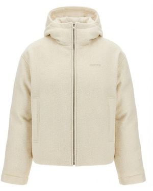 Gucci Logo Lettering Bouclé Jacket - White