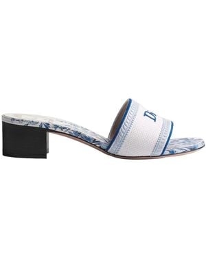 Dior Dway Heeled Slide - White