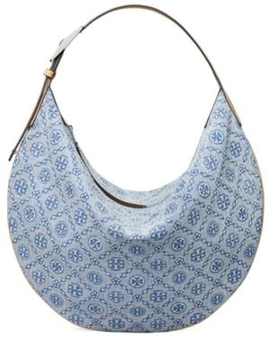 Tory Burch T Monogram Shoulder Bag - Blue