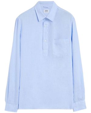 Aspesi Half-Button Shirt - Blue