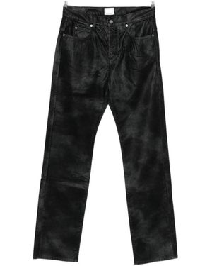 Isabel Marant Kelvina Leather Trousers - Black