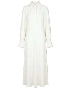 Victoria Beckham Dress With Collar - White