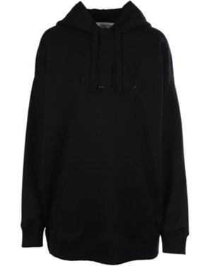 Valentino Vltn Print Hoodie - Black