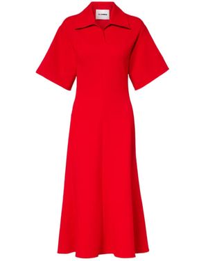 Jil Sander Midi Dress - Red