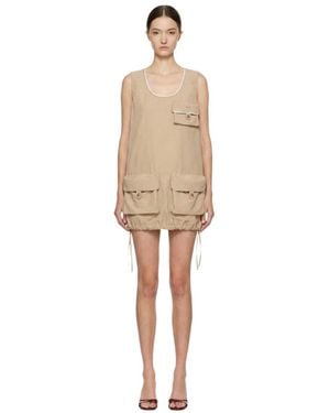 Marissa Chiara Workwear Drawstring Dress - Natural