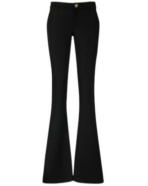 Balmain Logo Button Casual Pants - Black