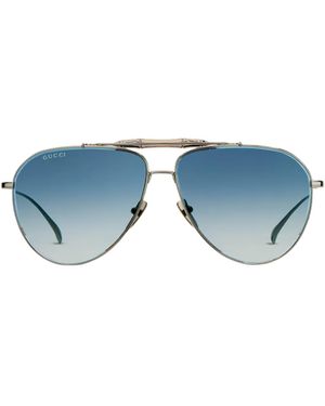 Gucci Pilot Sunglasses - Blue