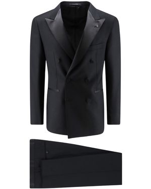 Tagliatore Double-Breasted Suit - Black