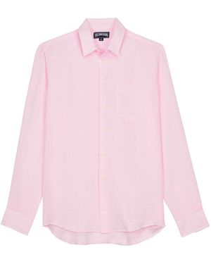 Vilebrequin Classic Linen Shirt - Pink