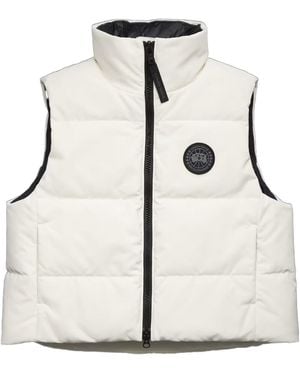 Canada Goose Cropped Padded Vest - White
