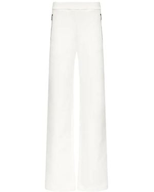 Area Embossed Handprint Track Pants - White