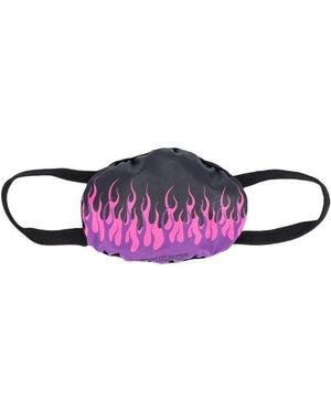 Vision Of Super Flame Print Face Mask - Purple