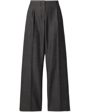 Christopher Esber Redux Pleated Wool-Twill Straight-Leg Pants - Gray